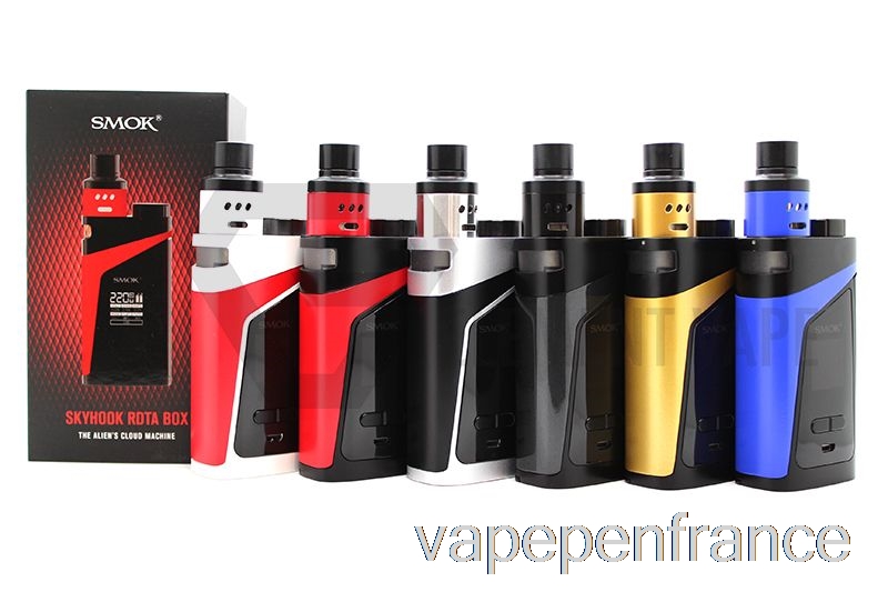 Smok Skyhook Rdta Box 220w Kit Stylo Vape Argent